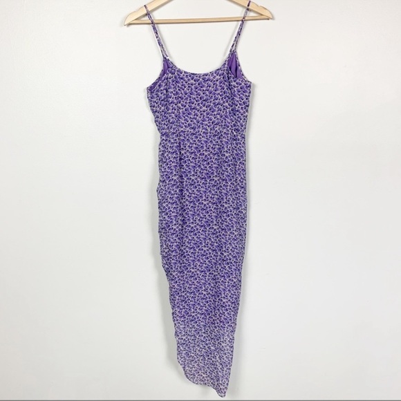 KARINA GRIMALDI Purple Wrap Dress - Picture 3 of 6